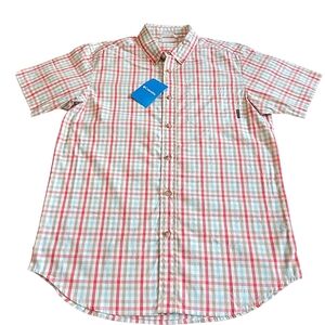 Columbia Rapid Rivers II Plaid Short Sleeve Outdoor Button Down Shirt NWT Mens S